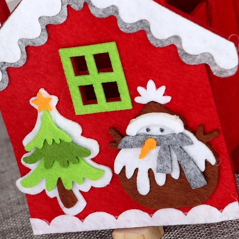 Kalėdų dovanos saldainių krepšys pliušinis Kalėdų Senelis Sniego senelis Briedis Obuolys Naujųjų metų karnavalinis vakarėlis Vaikų puošmena