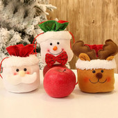 Kalėdiniai papuošalai Saldainiai Krepšiai Dovanų Krepšiai Senas Sniego senelis Briedis Obuolys Krepšiai Kalėdų eglučių papuošimai