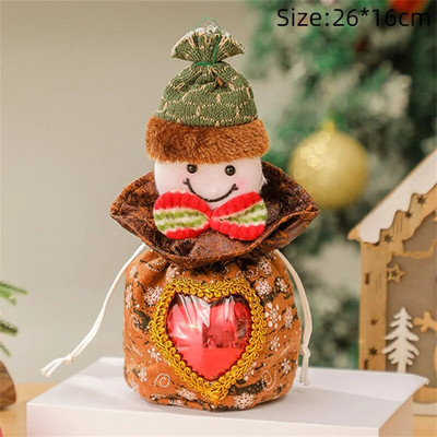 Kalėdų dovanų maišeliai Kalėdų raištelių maišelis saldainiams sausainiams Animacinių filmų pakavimo maišeliai Kalėdų dekoras Laimingų Naujųjų Metų vakarėlio reikmenys