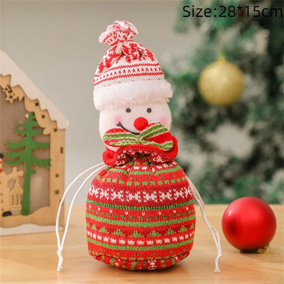 Kalėdų dovanų maišeliai Kalėdų raištelių maišelis saldainiams sausainiams Animacinių filmų pakavimo maišeliai Kalėdų dekoras Laimingų Naujųjų Metų vakarėlio reikmenys