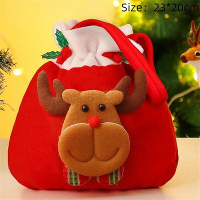 Kalėdų dovanų maišeliai Kalėdų raištelių maišelis saldainiams sausainiams Animacinių filmų pakavimo maišeliai Kalėdų dekoras Laimingų Naujųjų Metų vakarėlio reikmenys