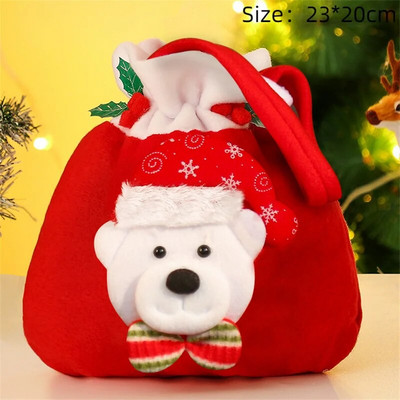 Kalėdų dovanų maišeliai Kalėdų raištelių maišelis saldainiams sausainiams Animacinių filmų pakavimo maišeliai Kalėdų dekoras Laimingų Naujųjų Metų vakarėlio reikmenys