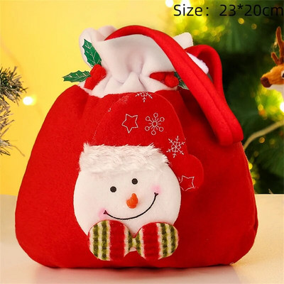 Kalėdų dovanų maišeliai Kalėdų raištelių maišelis saldainiams sausainiams Animacinių filmų pakavimo maišeliai Kalėdų dekoras Laimingų Naujųjų Metų vakarėlio reikmenys