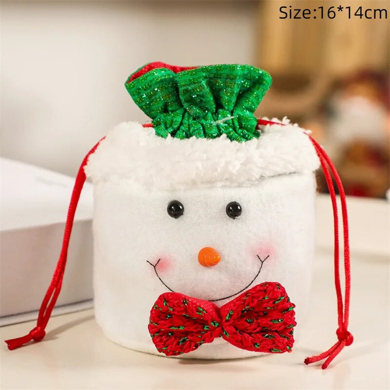 Kalėdų dovanų maišeliai Kalėdų raištelių maišelis saldainiams sausainiams Animacinių filmų pakavimo maišeliai Kalėdų dekoras Laimingų Naujųjų Metų vakarėlio reikmenys