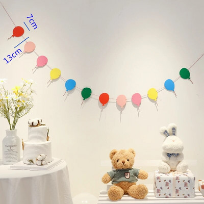 Ins berniukas, mergina, su gimtadieniu, kambarys girlianda reklamjuostė vimpelė fono dekoracija kūdikių dušas gyvūnas princesė tema Kabantys vėliavos