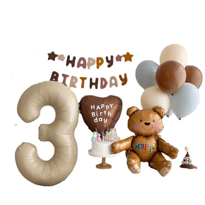 INS korėjietiško stiliaus neaustinės kavos su gimtadieniu girlianda Baby Shower veltinio chaki žvaigždės reklamjuostės dekoravimas