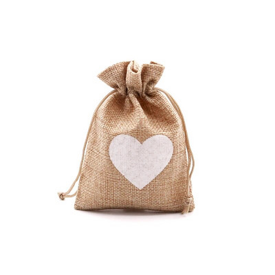 5 vnt. / partija 10x14 13x18 cm Maži džiuto maišeliai Lininiai vestuviniai raištelių maišeliai Saldainių dovanų maišeliai apyrankės laikrodžiai papuošalų pakavimo maišeliai