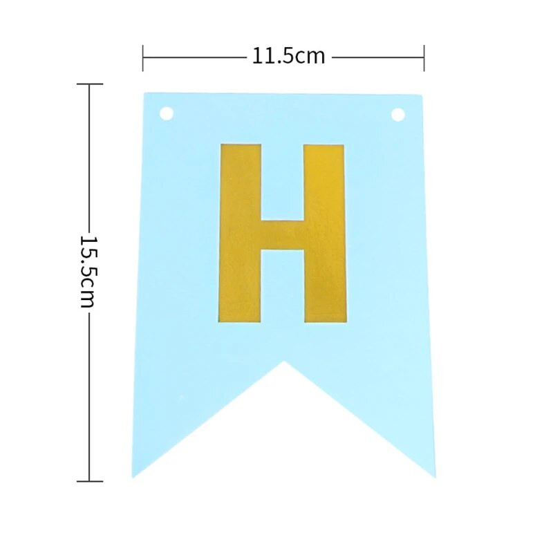 Su gimtadieniu Reklaminė juostelė Popierinė girlianda, vėliavėlių traukimas Pasidaryk pats vakarėlio dekoravimas berniukams mergaitėms kūdikių dušo reikmenys dekoro dovana