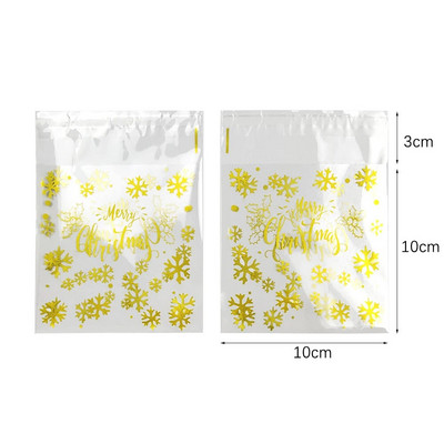 50 vnt Kalėdų dovanų maišeliai Kalėdų saldainių sausainių maišeliai Kalėdų Senelis Kalėdų pakuotė Plastikinis maišelis Kalėdų vakarėlio dekoracijos