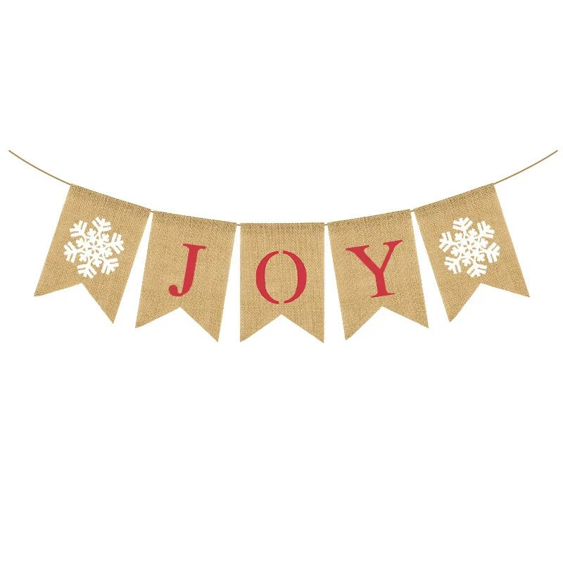 Nauja Linksmų kalėdinė kepuraitė, smokingo vėliava, Kalėdų džiaugsmo girlianda, festivalio fonas