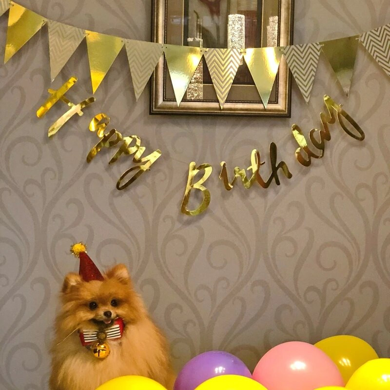 3 m 12 vėliava auksinė rožinė popierinė lenta girlianda reklaminė juosta, skirta kūdikių vakarėliui, gimtadienio vakarėliui dekoruoti Vaikų kambario puošmena girlianda