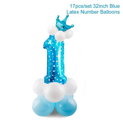 Kūdikio 1-ojo gimtadienio reklamjuostė Vėliava Kas mėnesį VIENerių metų Girliandėlė Baby Shower Berniukas Mergaitė Pirmoji gimtadienio šventės dekoracijos vaikams