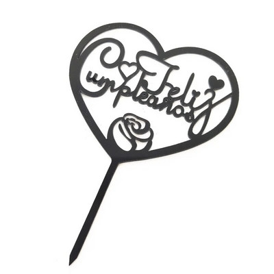 Ispaniškas Happy Birthday torto apmušalas akrilinis Auksinis juodas berniuko mergaičių gimtadienio torto apmušalas Kūdikių vakarėlio desertų dekoravimui