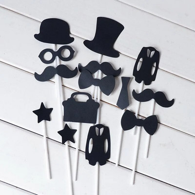 5 bucăți bărbați preferate zile de naștere tort Topper costum papion Ziua tatălui La mulți ani cupcake Toppers familie petrecere coacere decorare