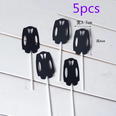 5 vnt. Vyrų mėgstamiausias gimtadienio tortas Peteliškės kostiumėlis Tėvo dienai su gimtadieniu tortas Toppers šeimos Vakarėlio kepimo puošmena