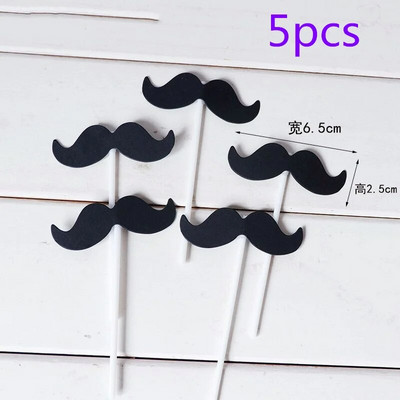 5 vnt. Vyrų mėgstamiausias gimtadienio tortas Peteliškės kostiumėlis Tėvo dienai su gimtadieniu tortas Toppers šeimos Vakarėlio kepimo puošmena