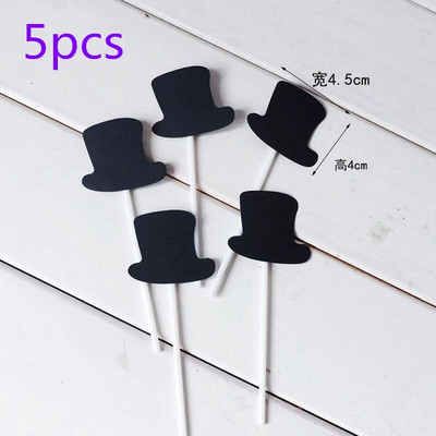 5 vnt. Vyrų mėgstamiausias gimtadienio tortas Peteliškės kostiumėlis Tėvo dienai su gimtadieniu tortas Toppers šeimos Vakarėlio kepimo puošmena