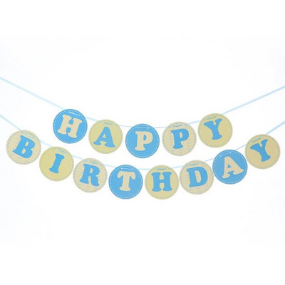 Gimtadienio vakarėlio puošmena kregždutės karštai štampuojamos vėliavėlės su gimtadieniu su užrašais