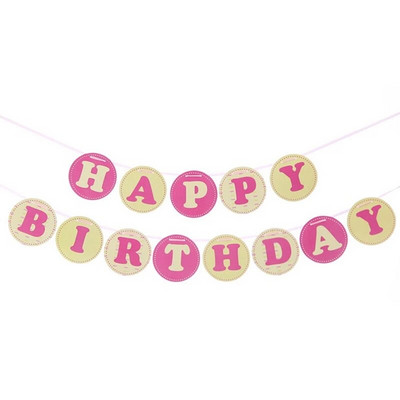 Gimtadienio vakarėlio puošmena kregždutės karštai štampuojamos vėliavėlės su gimtadieniu su užrašais