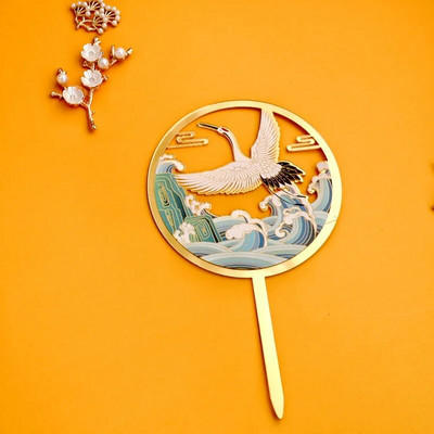 Naujas kūrybingas su gimtadieniu torto užpilas, spalvotas gyvūninis akrilinis gimtadienio vakarėlis, papuošti berniuko mergaičių torto dovanų reikmenis