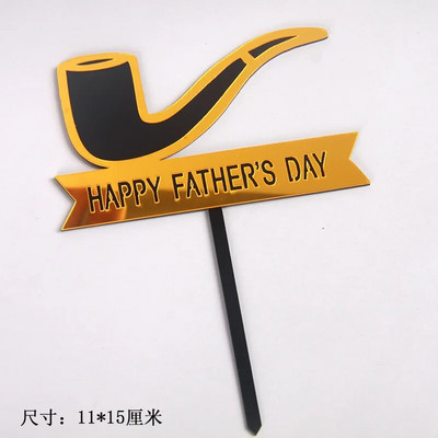 Naujas šaunus TĖČIO gimtadienio torto dangtelis Juodas akrilinis Tėvo diena su gimtadieniu Kekselių keptuvės Tėčio vakarėliams dovanos Dekoracijos