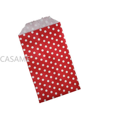 50 vnt mažo maišelio maišelis Mini taškinis kraftpopierinis maišelis Vestuvių vakarėlio kvietimai sveikinimo atvirukai Popierinis dovanų maišelis