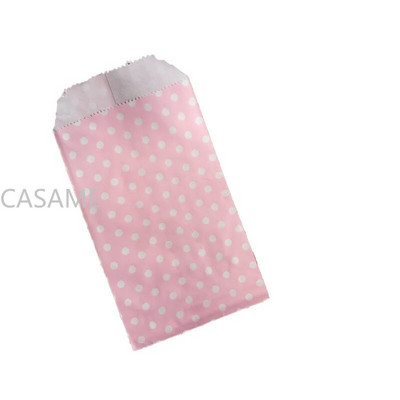 50 vnt mažo maišelio maišelis Mini taškinis kraftpopierinis maišelis Vestuvių vakarėlio kvietimai sveikinimo atvirukai Popierinis dovanų maišelis