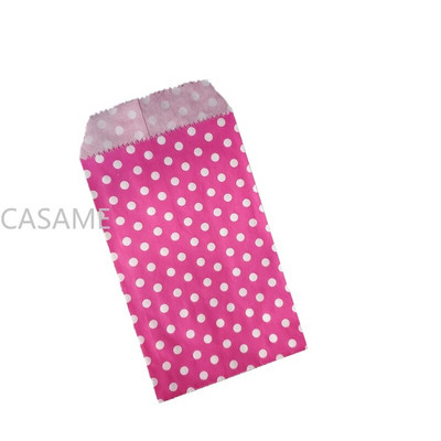 50 vnt mažo maišelio maišelis Mini taškinis kraftpopierinis maišelis Vestuvių vakarėlio kvietimai sveikinimo atvirukai Popierinis dovanų maišelis