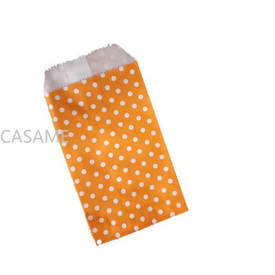 50 vnt mažo maišelio maišelis Mini taškinis kraftpopierinis maišelis Vestuvių vakarėlio kvietimai sveikinimo atvirukai Popierinis dovanų maišelis