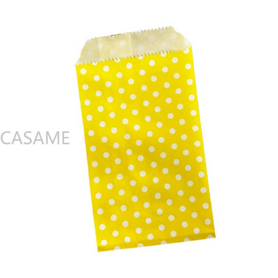 50 vnt mažo maišelio maišelis Mini taškinis kraftpopierinis maišelis Vestuvių vakarėlio kvietimai sveikinimo atvirukai Popierinis dovanų maišelis