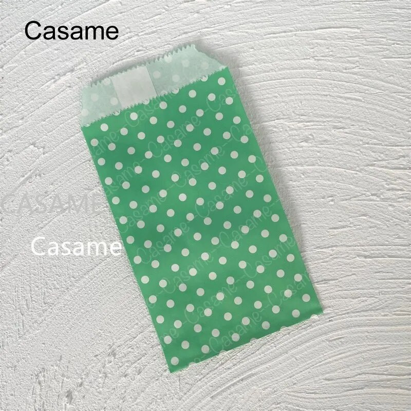 50 vnt mažo maišelio maišelis Mini taškinis kraftpopierinis maišelis Vestuvių vakarėlio kvietimai sveikinimo atvirukai Popierinis dovanų maišelis