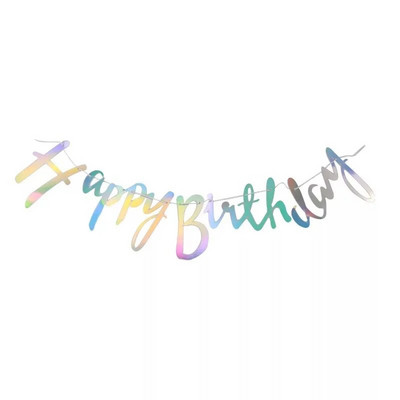 Įvairios temos Happy Birthday Banner Baby Shower Gimtadienio vakarėlio dekoracijos Nuotraukų kabina Su gimtadieniu Gimtadienio kekės girliandos vėliavėlės