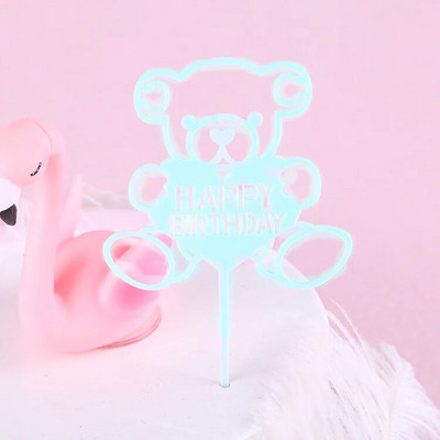 Kūdikio 100-ojo gimtadienio vakarėlio pyragas Mažasis meškiukas Kekselių keptuvės Kūdikių vakarėlis Tortas Vėliavos Akrilo vakarėlis Linksmas kepinių papuošimas