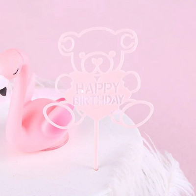 Kūdikio 100-ojo gimtadienio vakarėlio pyragas Mažasis meškiukas Kekselių keptuvės Kūdikių vakarėlis Tortas Vėliavos Akrilo vakarėlis Linksmas kepinių papuošimas