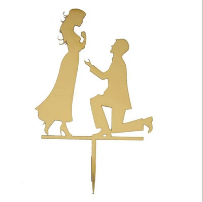 Vestuvių torto puošmena akrilo nuotaka bus torto puošmena Marijos jubiliejaus gimtadienio vakarėlis Kepimas Desertas Tortas Viršutinė vėliava Keksas