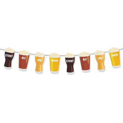 Miuncheno festivalio vakarėlis Alaus festivalio reklamjuostė Oktoberfest Karnavalas Gimtadienio vakarėlio fonas Kabanti palaidinė girlianda Dekoratyvinė