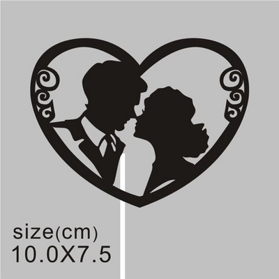 1 vnt. Nuotakos ir jaunikio vestuvių tortas su gimtadieniu Tortas Viršutinės vėliavėlės meilei Šeimos gimtadienio vakarėlio kepimo dekoravimo reikmenys