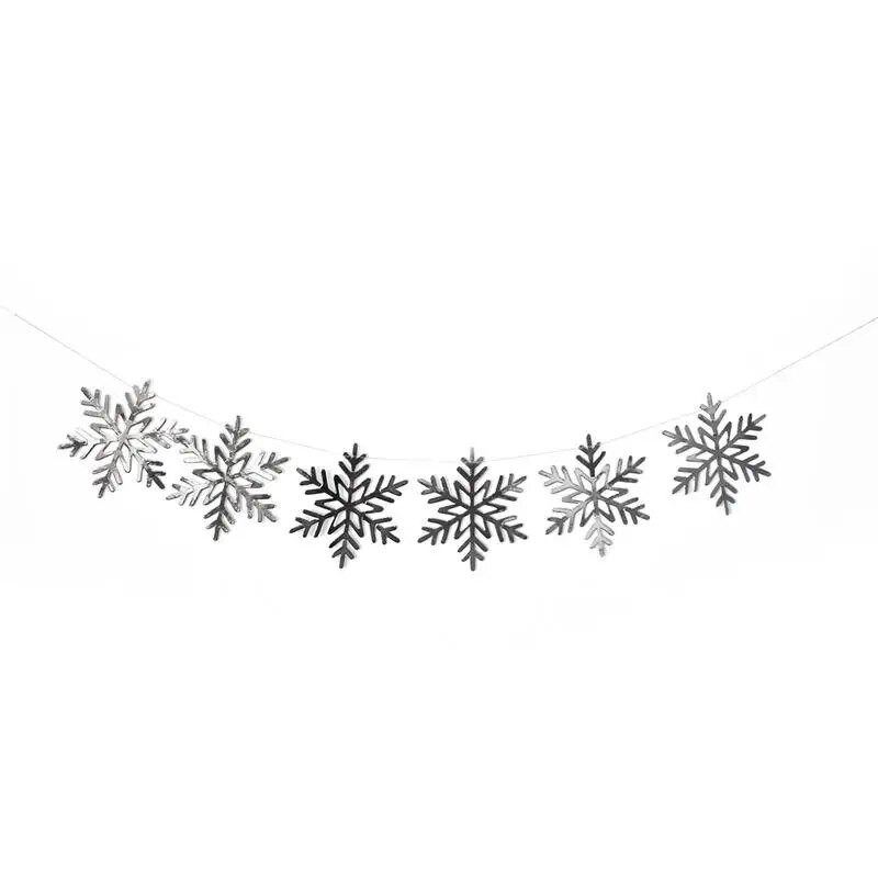 Kalėdų teminis papuošimas snaigės Kalėdų girliandos traukimas Gimtadienio vestuvės Kalėdų vakarėliai Kabantys girliandos papuošimai