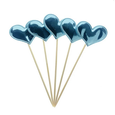 5 vnt. Lovely Cake Topper meilės širdelės žvaigždės karūnos torto dangteliai, skirti gimtadienio keksui vėliavėlė kūdikiui dušo vakarėliui vestuvių dekoravimo reikmenys