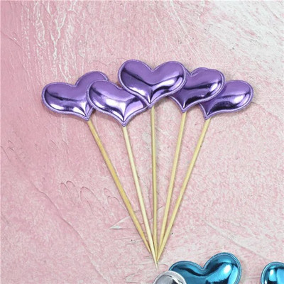 5 vnt. Lovely Cake Topper meilės širdelės žvaigždės karūnos torto dangteliai, skirti gimtadienio keksui vėliavėlė kūdikiui dušo vakarėliui vestuvių dekoravimo reikmenys