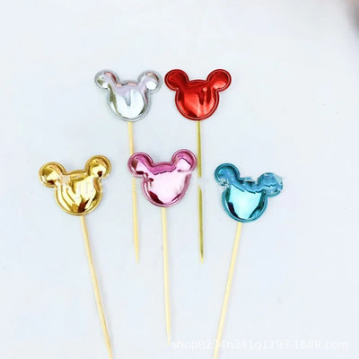 5 vnt. Lovely Cake Topper meilės širdelės žvaigždės karūnos torto dangteliai, skirti gimtadienio keksui vėliavėlė kūdikiui dušo vakarėliui vestuvių dekoravimo reikmenys