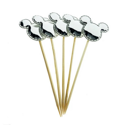 5 vnt. Lovely Cake Topper meilės širdelės žvaigždės karūnos torto dangteliai, skirti gimtadienio keksui vėliavėlė kūdikiui dušo vakarėliui vestuvių dekoravimo reikmenys