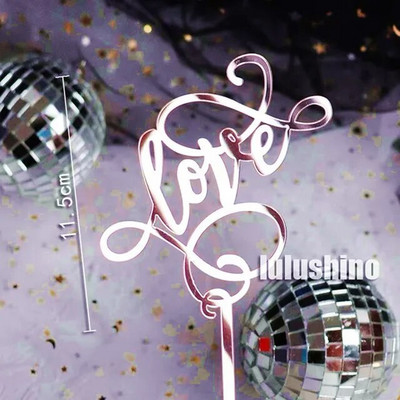 Nauja nuotaka taps akriliniu torto papuošimu vestuviniu auksiniu akriliniu torto dangteliu, skirta vestuvinio vakarėlio tortų dekoravimui.