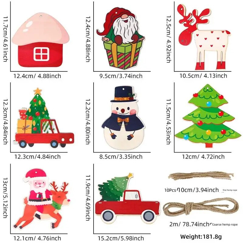 Kalėdų vakarėlis Kalėdų eglutė Sniego senelis medinis traukiamas vėliava reklamjuostė Vaikams Kalėdų Linksmas Prom Namų Vakarėlis Pakabinamas eglutė girlianda Deco