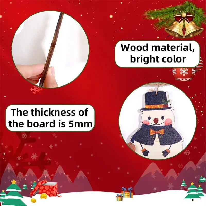 Kalėdų vakarėlis Kalėdų eglutė Sniego senelis medinis traukiamas vėliava reklamjuostė Vaikams Kalėdų Linksmas Prom Namų Vakarėlis Pakabinamas eglutė girlianda Deco