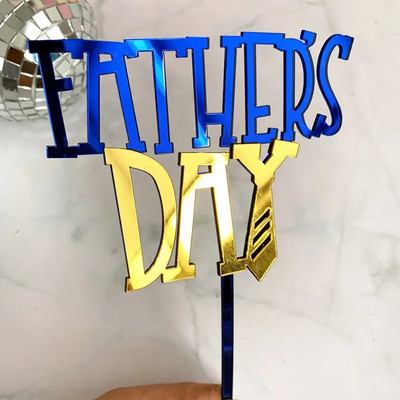 Barzdos tėčio gimtadienio torto viršelis Auksinis juodas akrilinis tėčio gimtadienio torto apmušalas Tėvo dienos torto viršui Dekoravimo dovanos