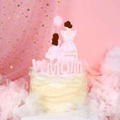 ins 1 комплект торта за торта за рожден ден на мама Happy mothers day Cupcake Topper за десертна торта Подарък за деня на майката Декорация за парти за рожден ден