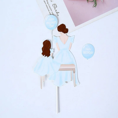 ins 1 комплект торта за торта за рожден ден на мама Happy mothers day Cupcake Topper за десертна торта Подарък за деня на майката Декорация за парти за рожден ден