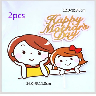 ins 1 комплект торта за торта за рожден ден на мама Happy mothers day Cupcake Topper за десертна торта Подарък за деня на майката Декорация за парти за рожден ден