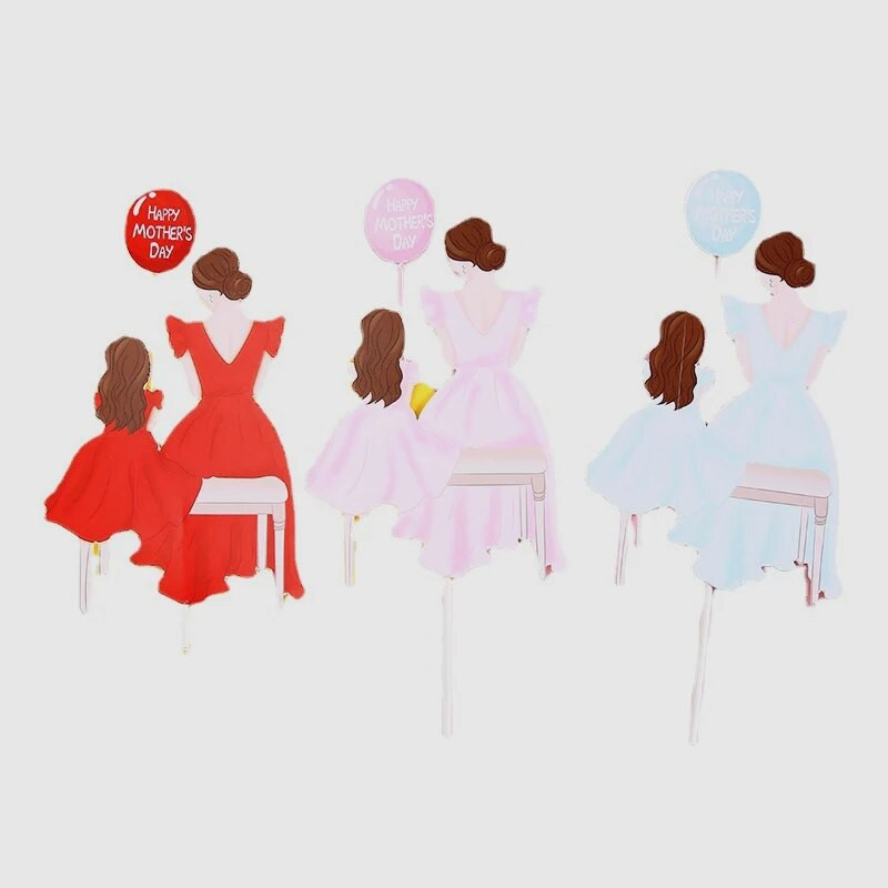 ins 1 комплект торта за торта за рожден ден на мама Happy mothers day Cupcake Topper за десертна торта Подарък за деня на майката Декорация за парти за рожден ден